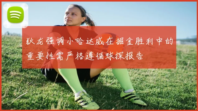 狄龙强调小哈达威在掘金胜利中的重要性需严格遵循球探报告